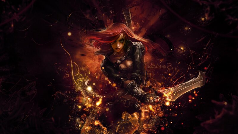 Katarina in fiery battle