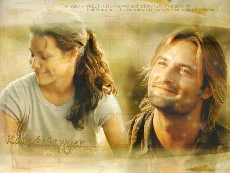 Kate and Sawyer romantic moment