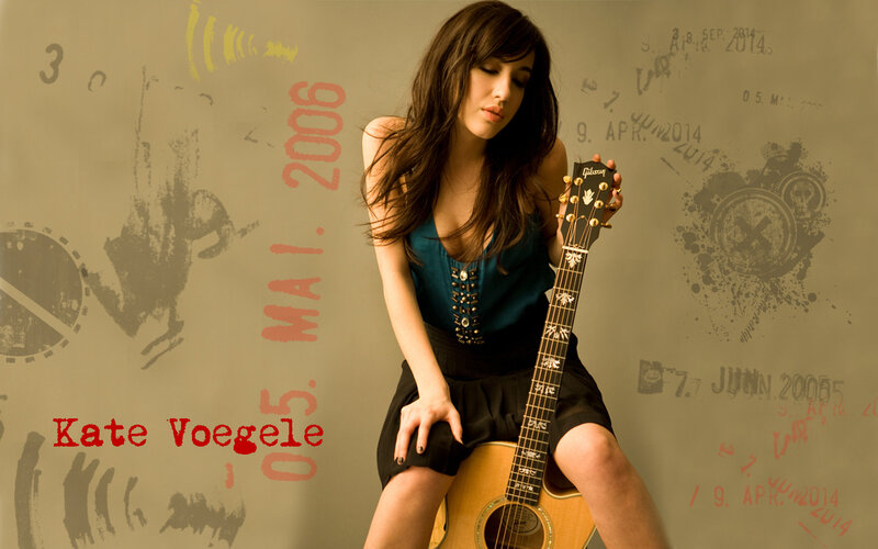 Kate Voegele with guitar