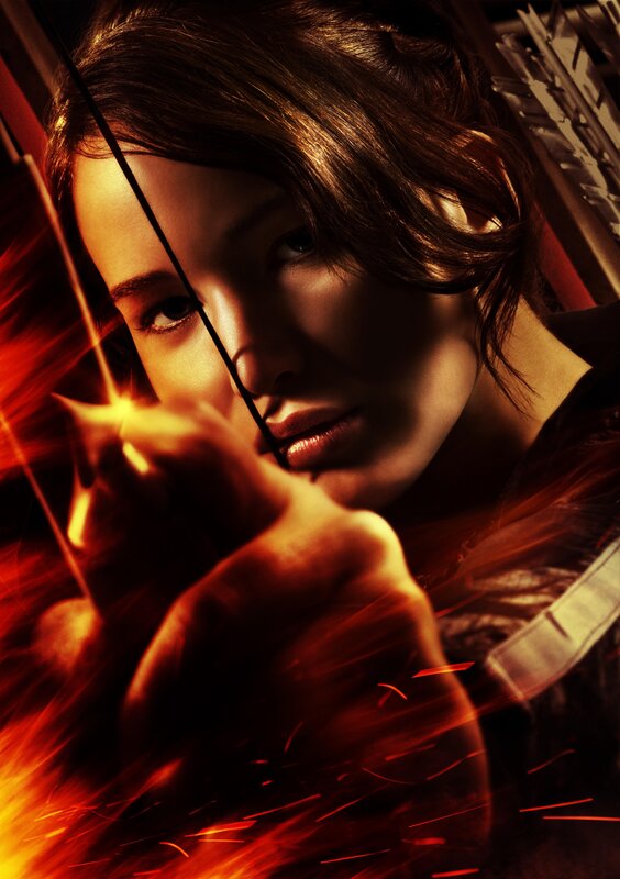 Katniss aiming bow