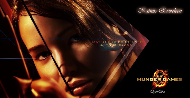 Katniss Everdeen Aiming Bow — Black