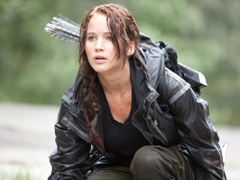 Katniss Everdeen in forest