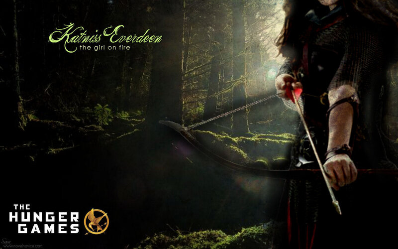 Katniss Everdeen in the forest