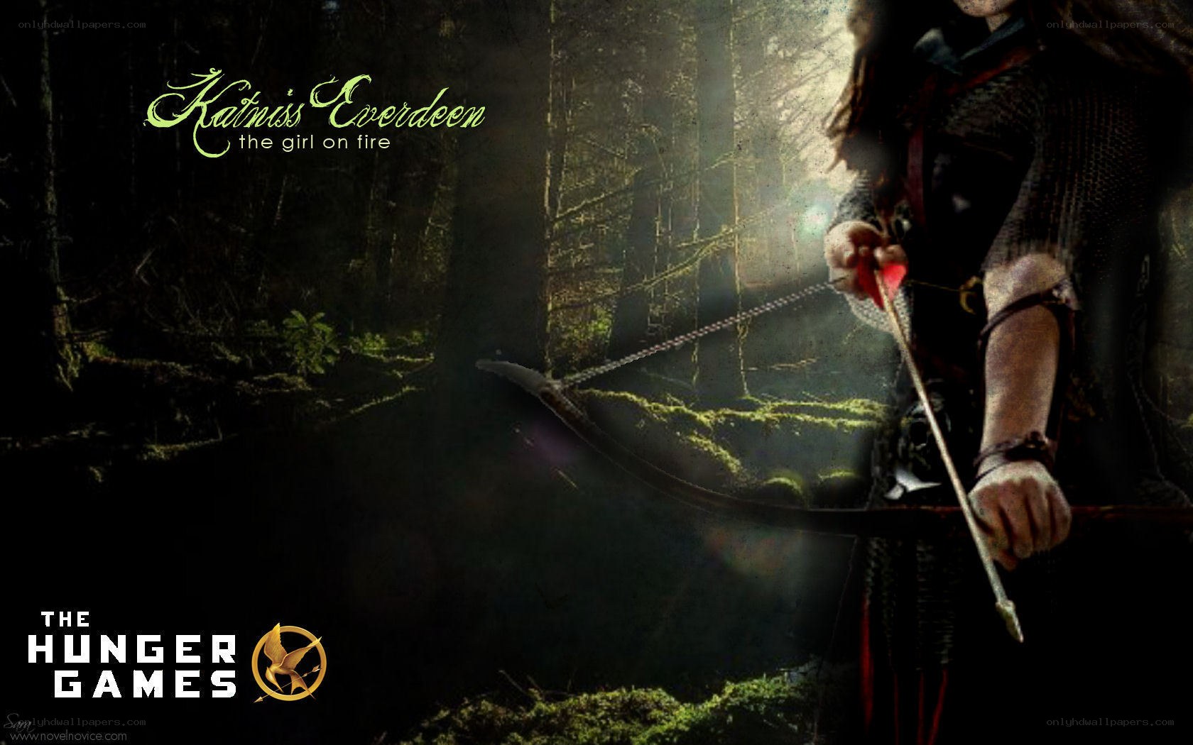 Katniss Everdeen in the forest