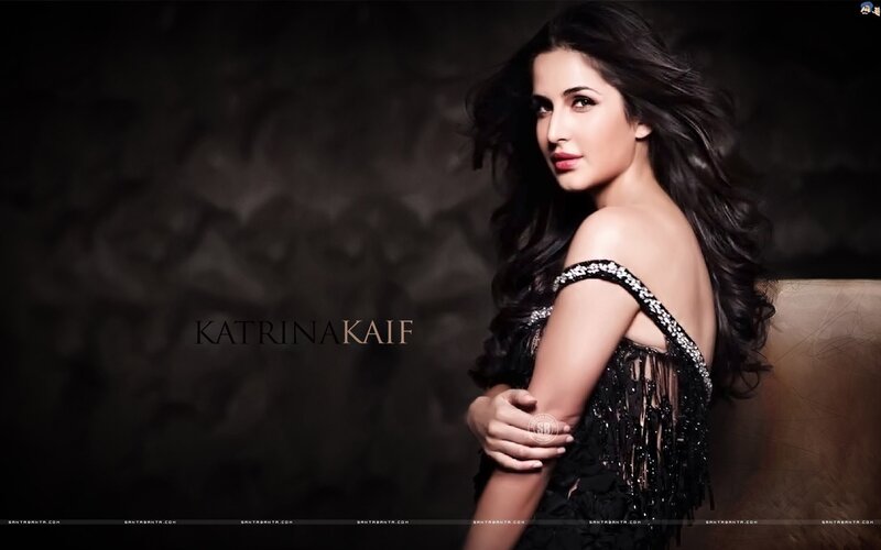 Katrina Kaif in a black dress