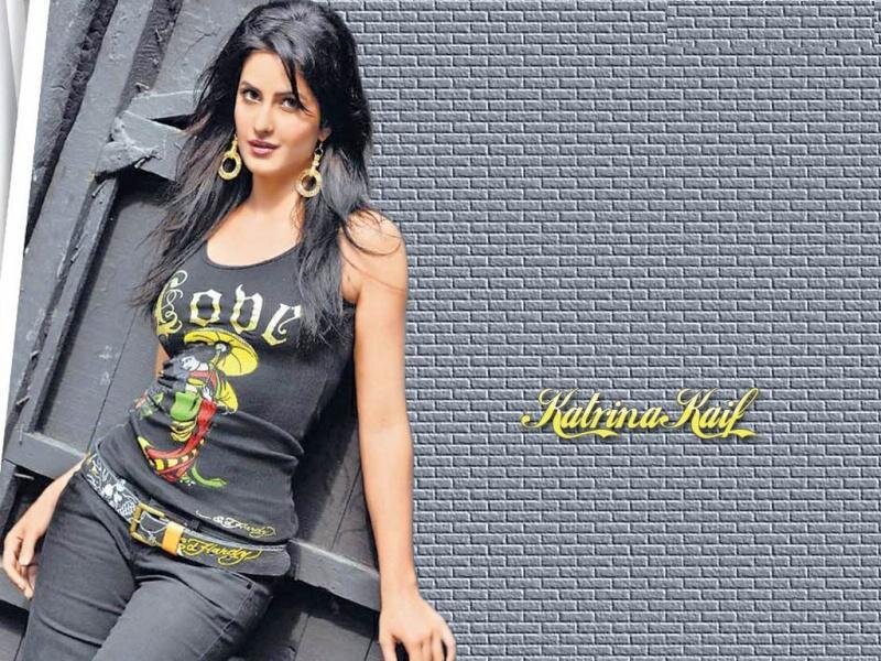 Katrina Kaif in black tank top