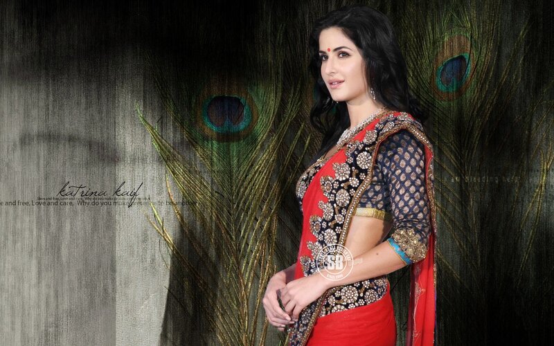 Katrina Kaif in red saree