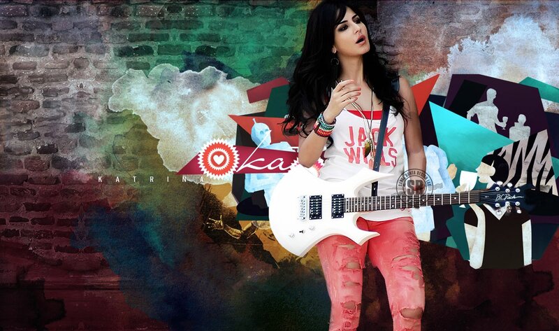 Katrina Kaif with guitar
