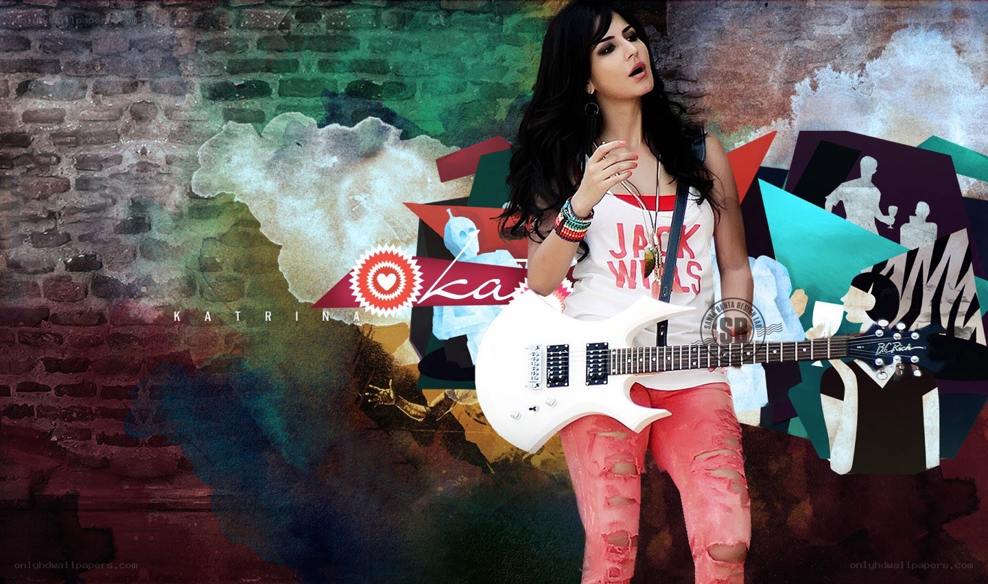 Katrina Kaif with guitar