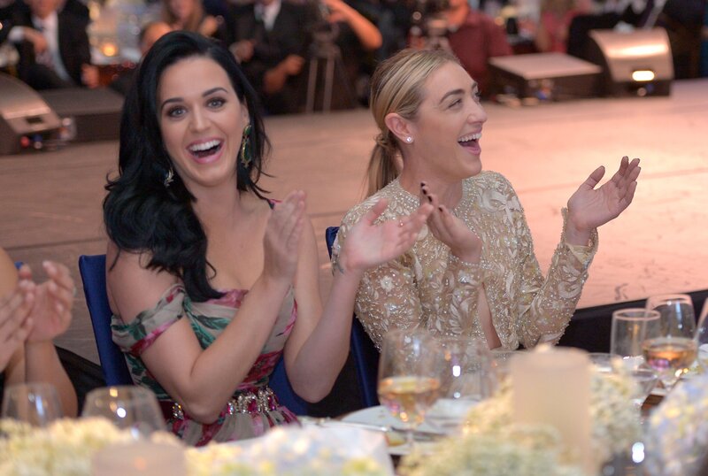 Katy Perry and Gigi Hadid laughing
