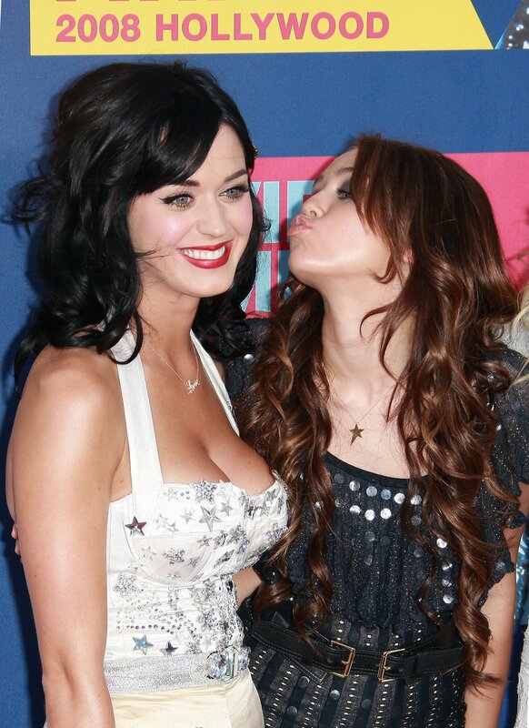 Katy Perry and Miley Cyrus at event