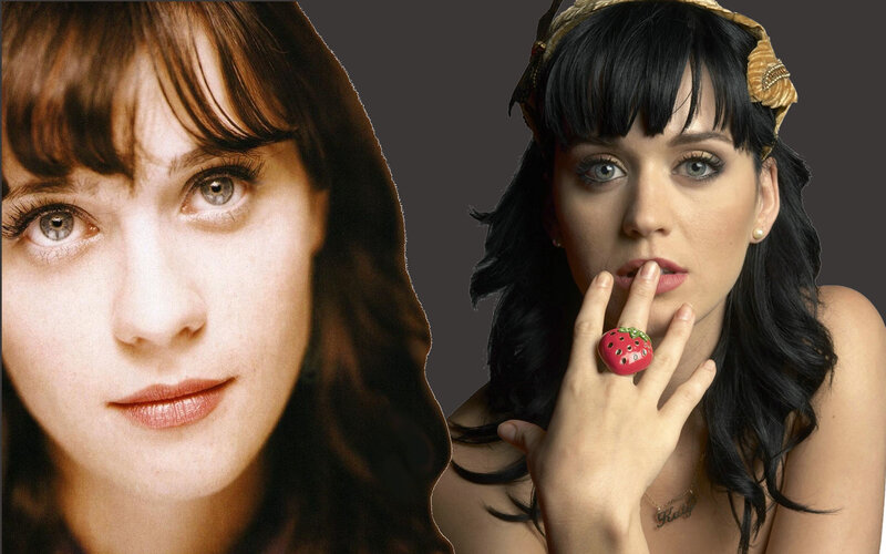 Katy Perry and Zooey Deschanel