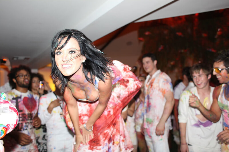 Katy Perry at a colorful party