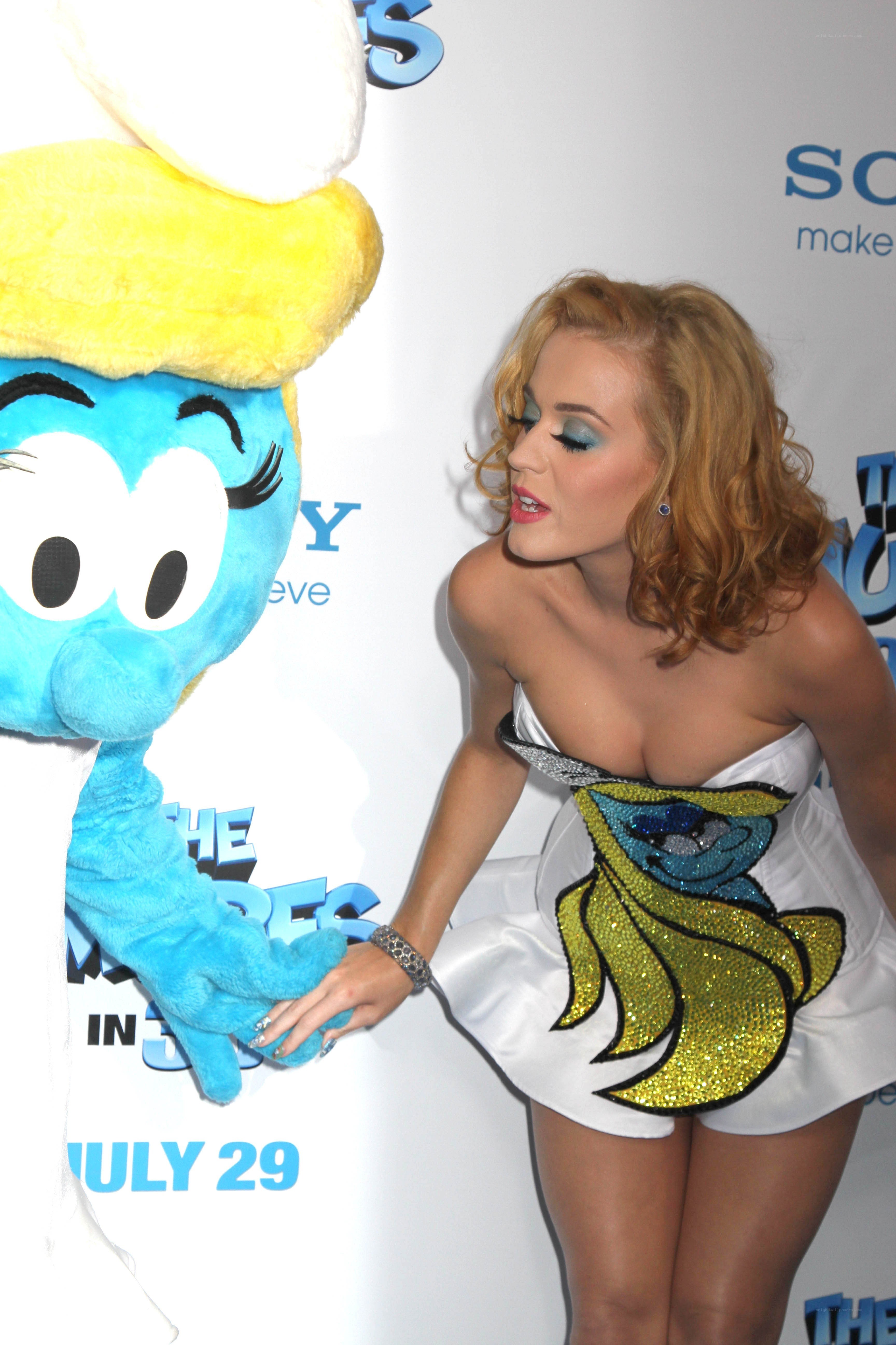 Katy Perry at Smurfs premiere