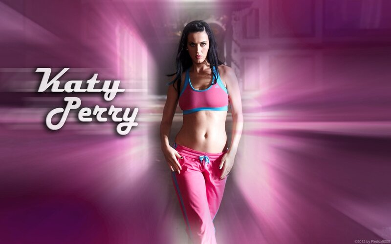 Katy Perry fitness portrait
