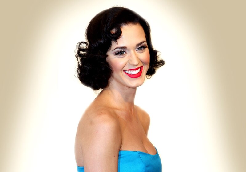 Katy Perry in blue dress