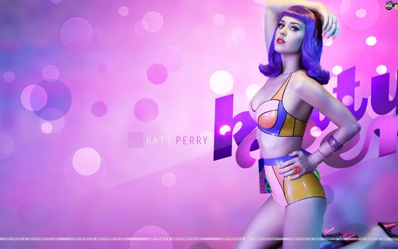 Katy Perry in colorful outfit