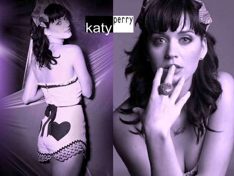 Katy Perry in purple photoshoot