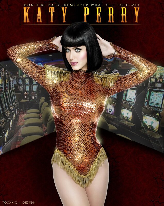 Katy Perry in sequined bodysuit