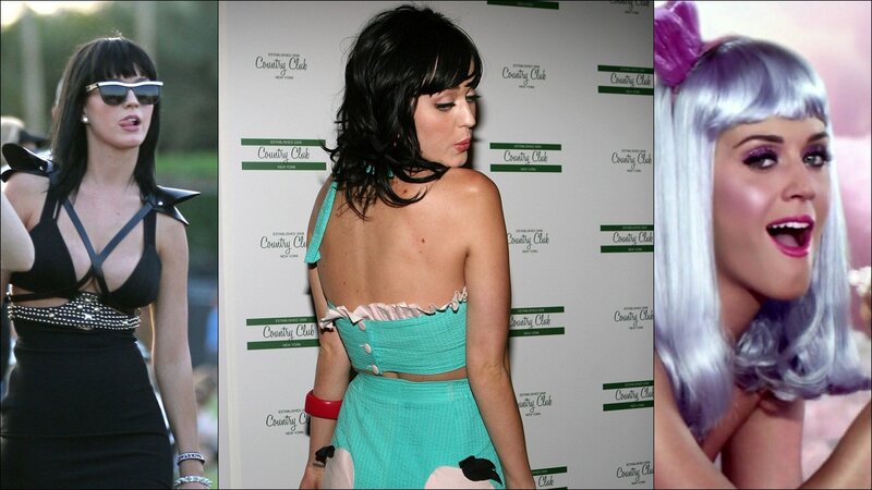 Katy Perry in three different looks