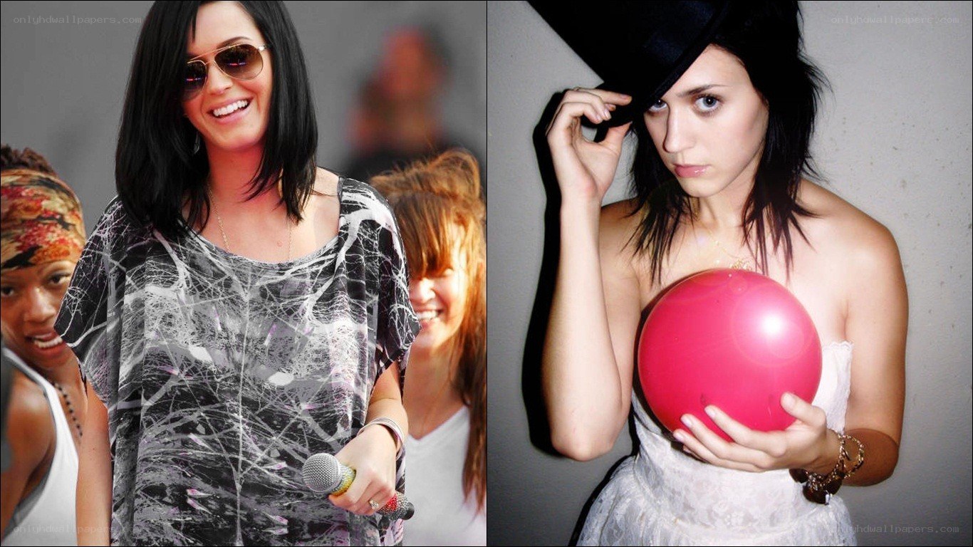 Katy Perry in two photos