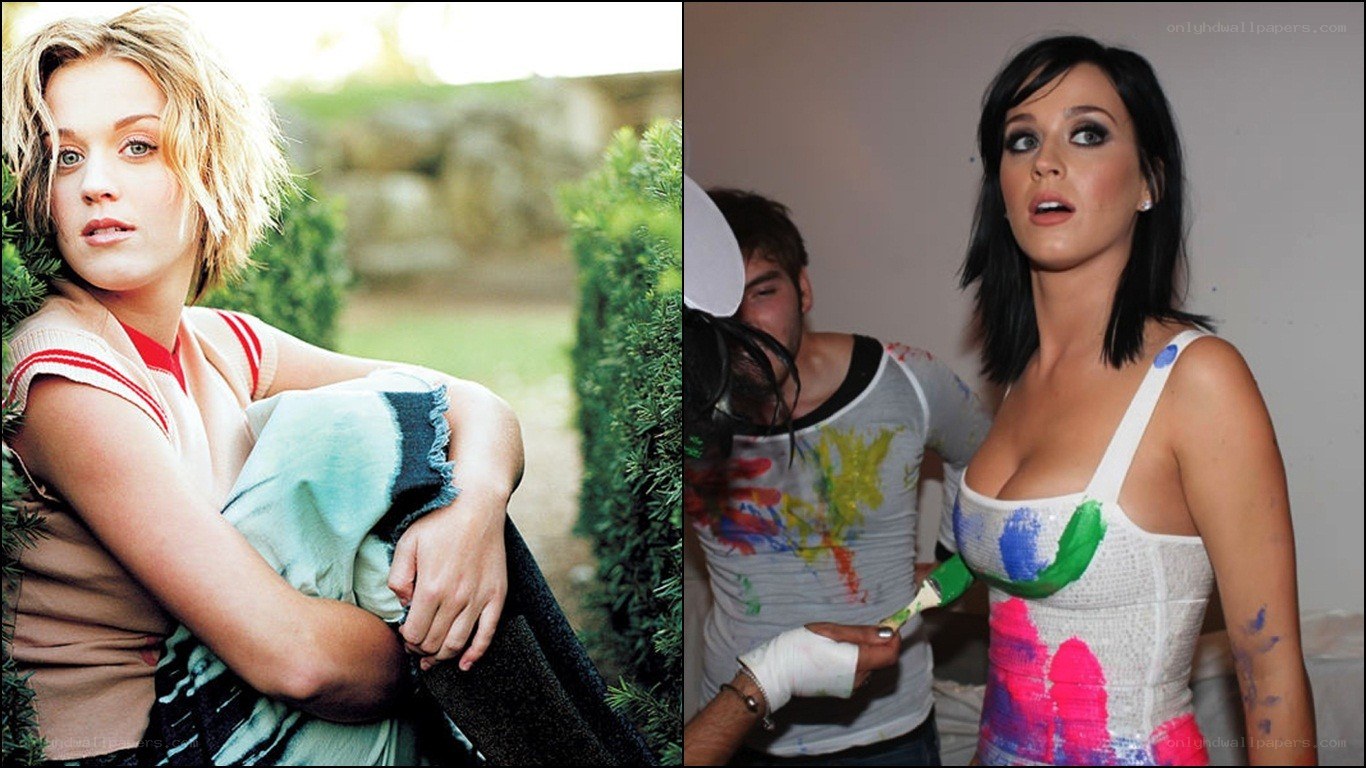 Katy Perry in two photos