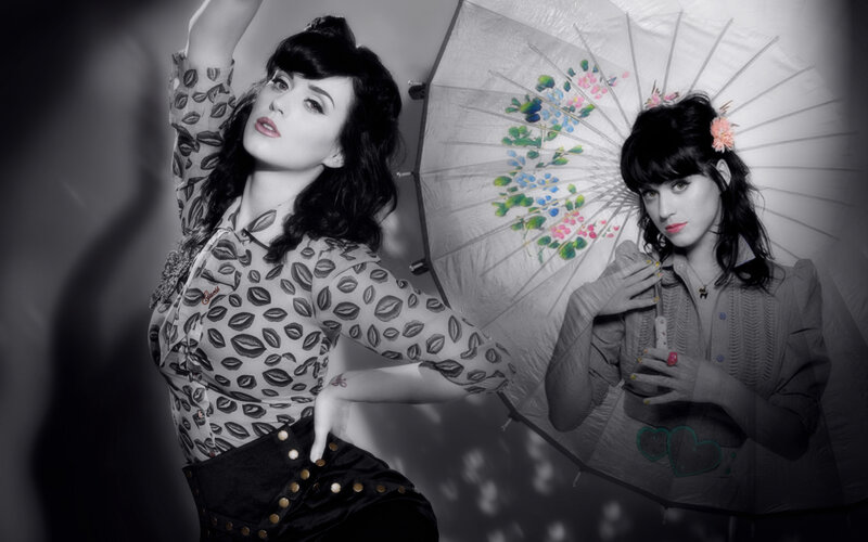 Katy Perry in vintage style