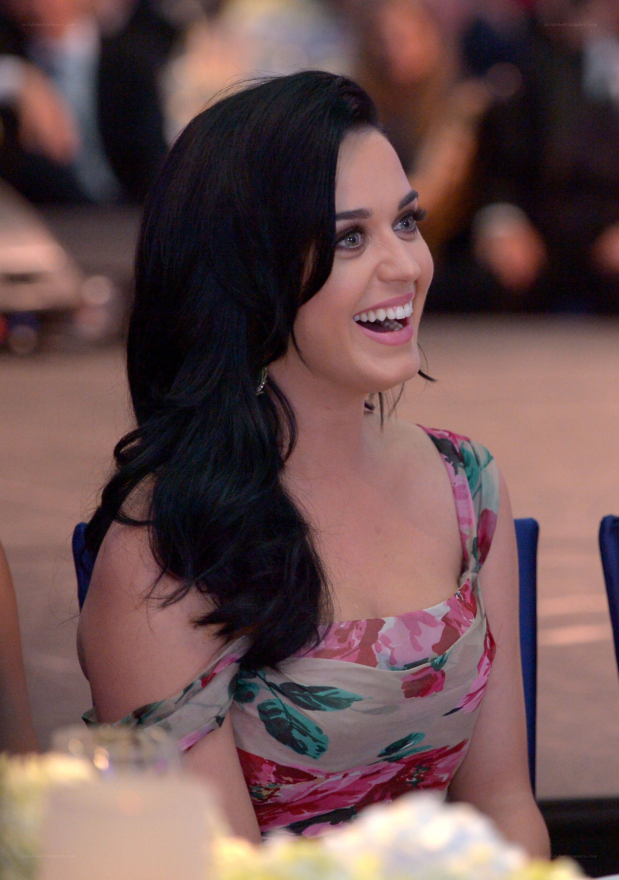 Katy Perry laughing at event