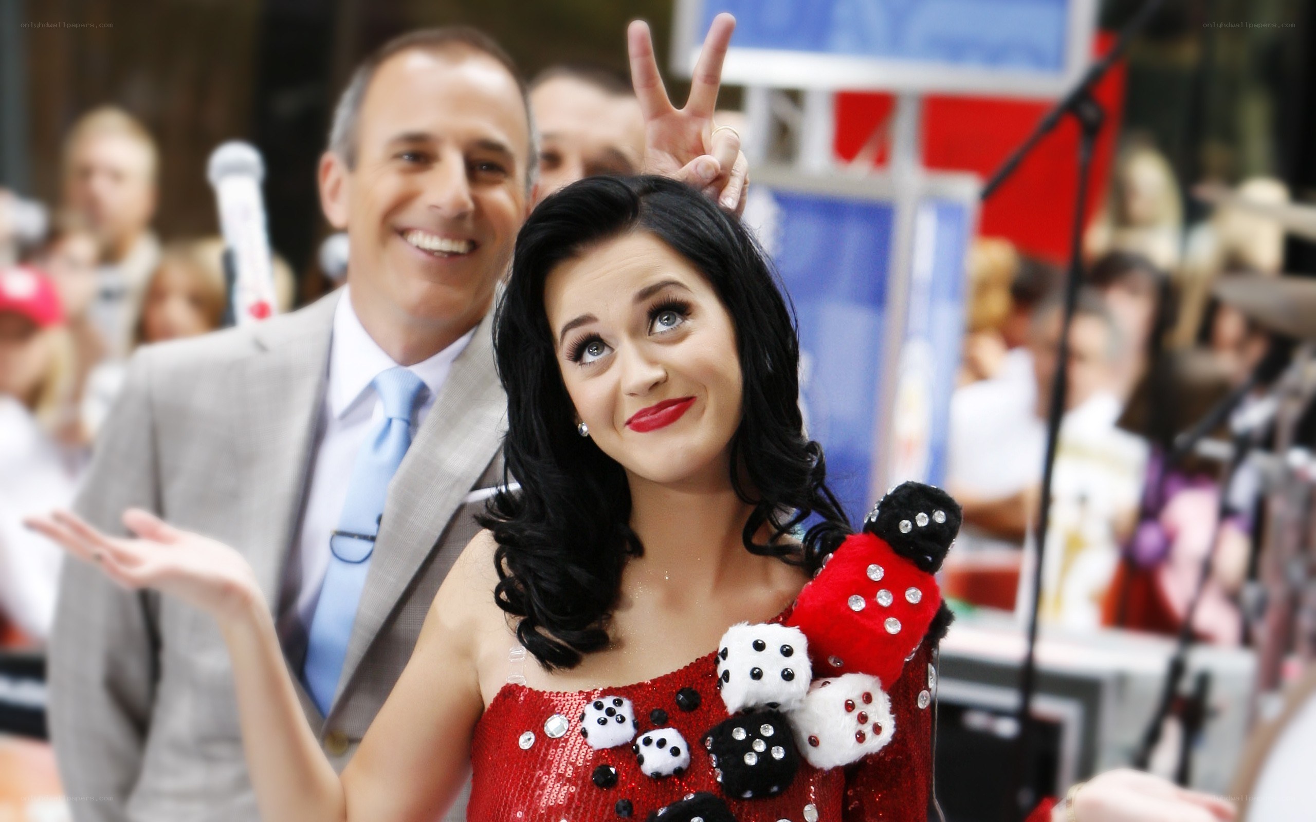 Katy Perry on a talk show