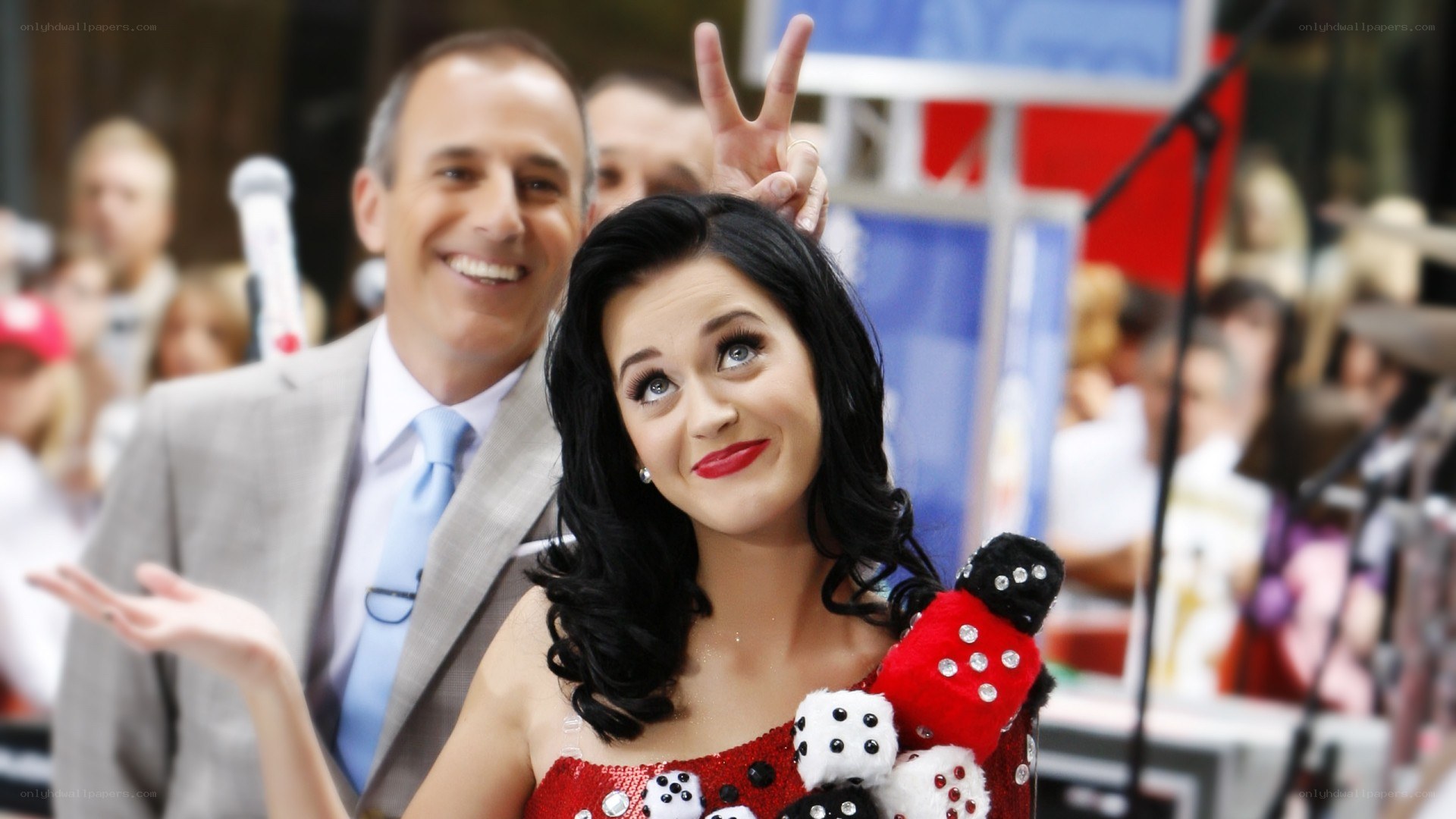 Katy Perry on a talk show