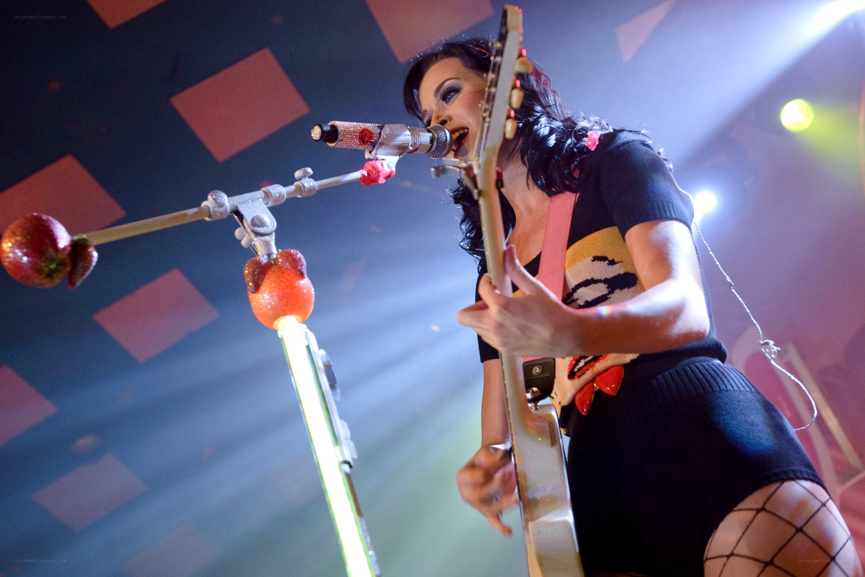 Katy Perry performing on stage