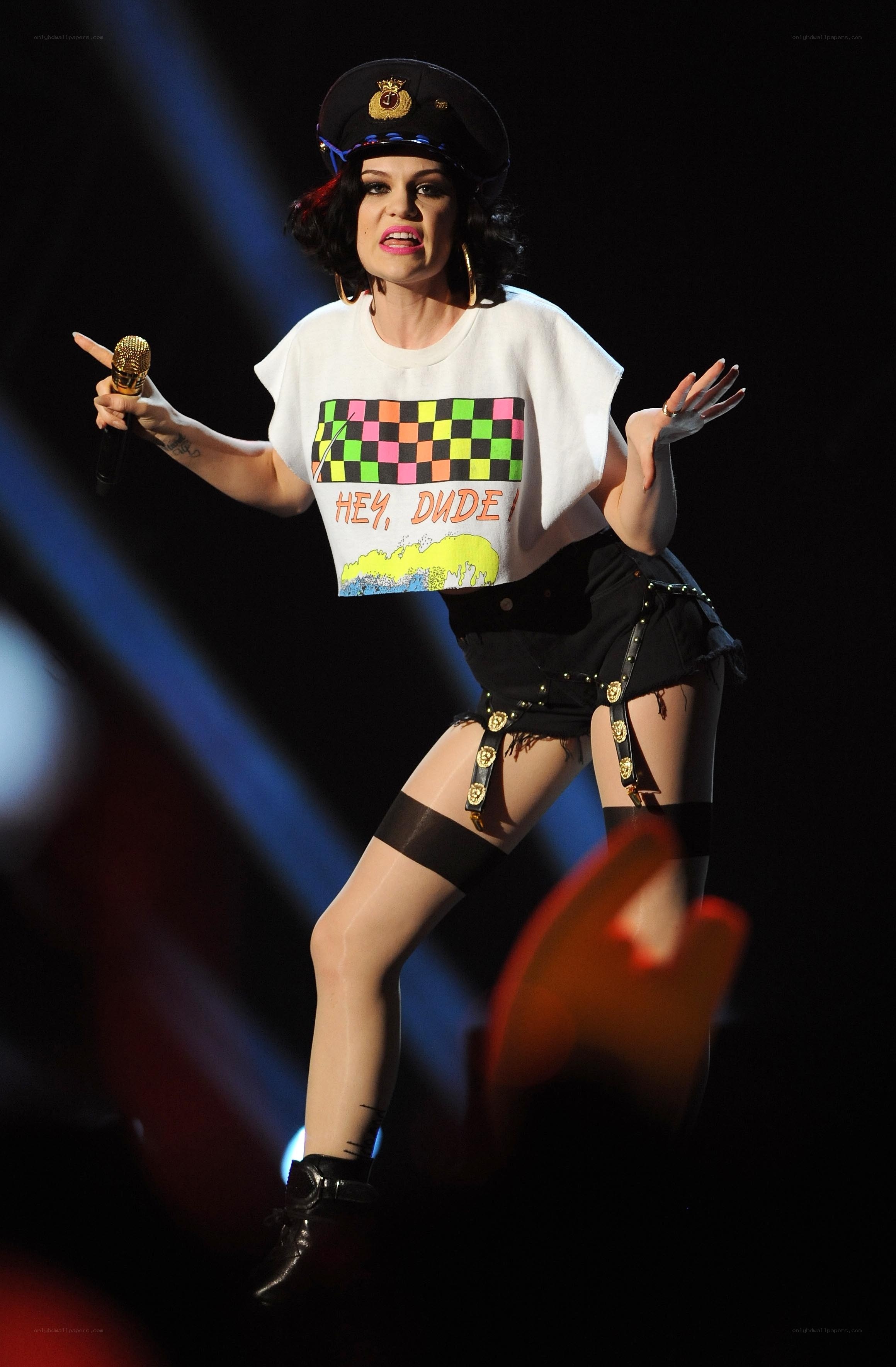 Katy Perry performing on stage