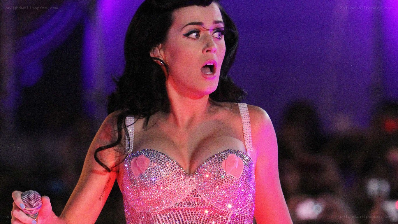 Katy Perry performing on stage