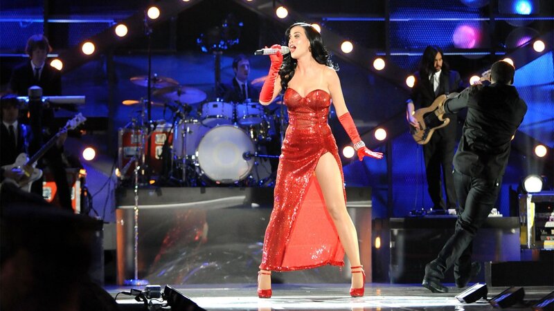 Katy Perry performing on stage