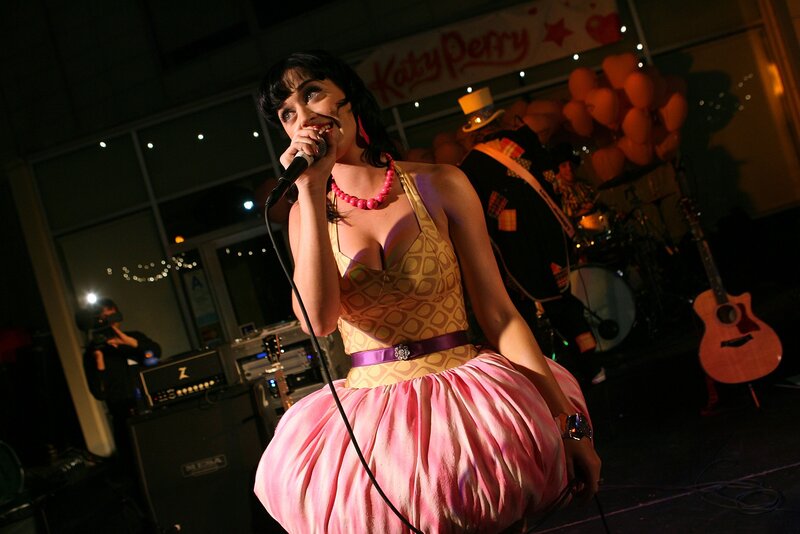 Katy Perry performing on stage