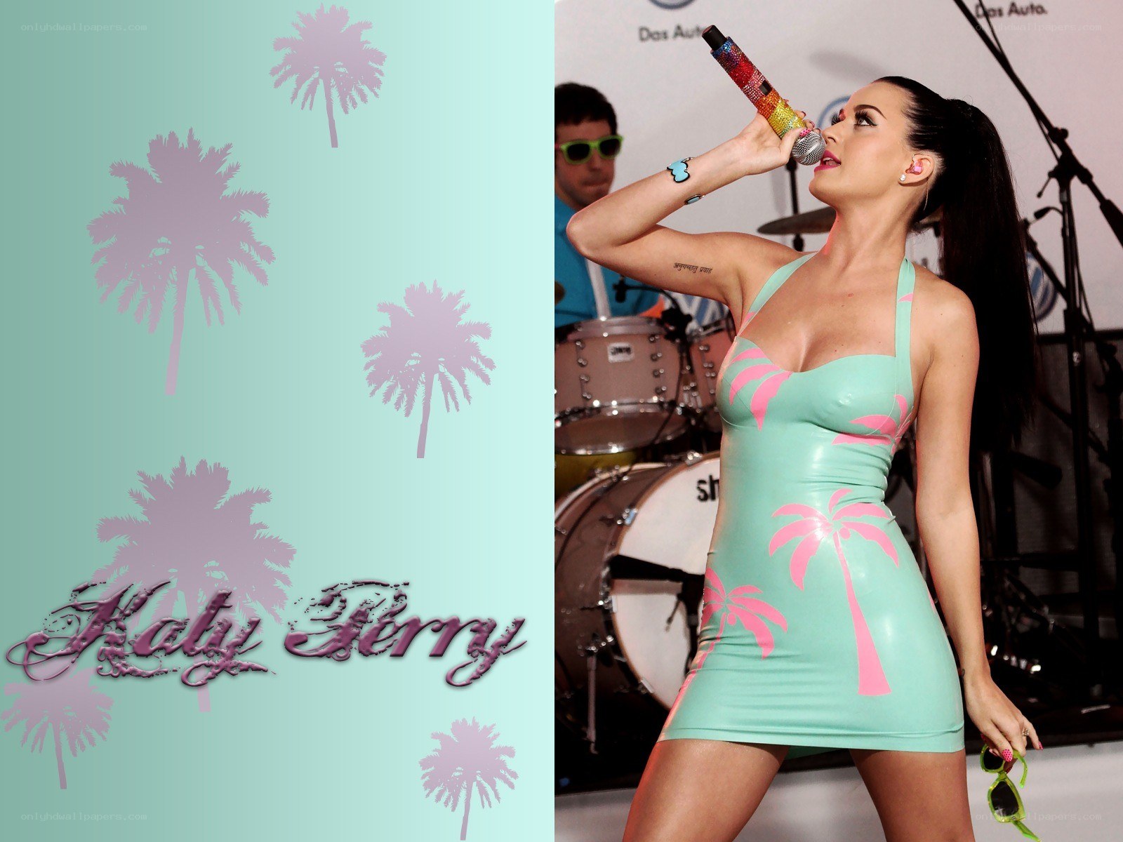 Katy Perry performing on stage