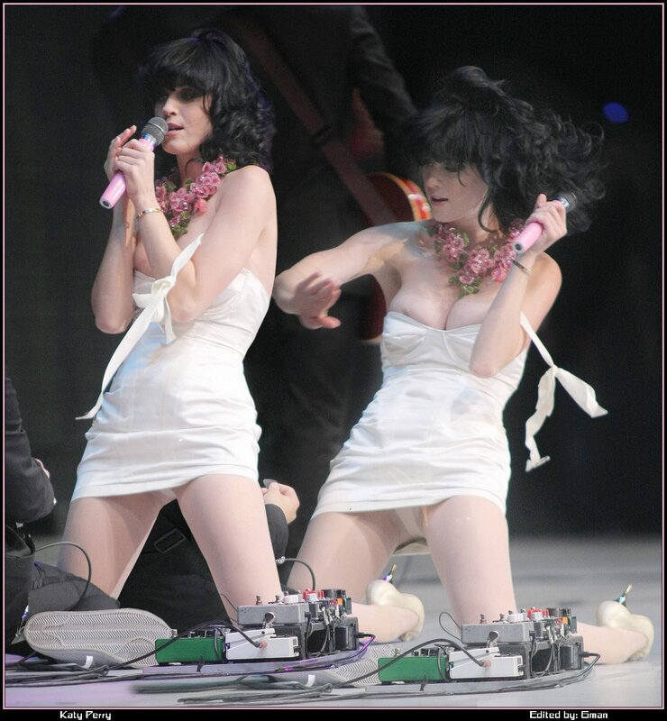 Katy Perry performing on stage