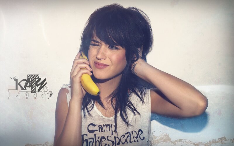 Katy Perry with banana