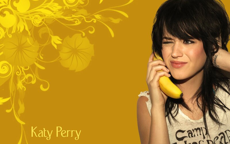 Katy Perry with banana