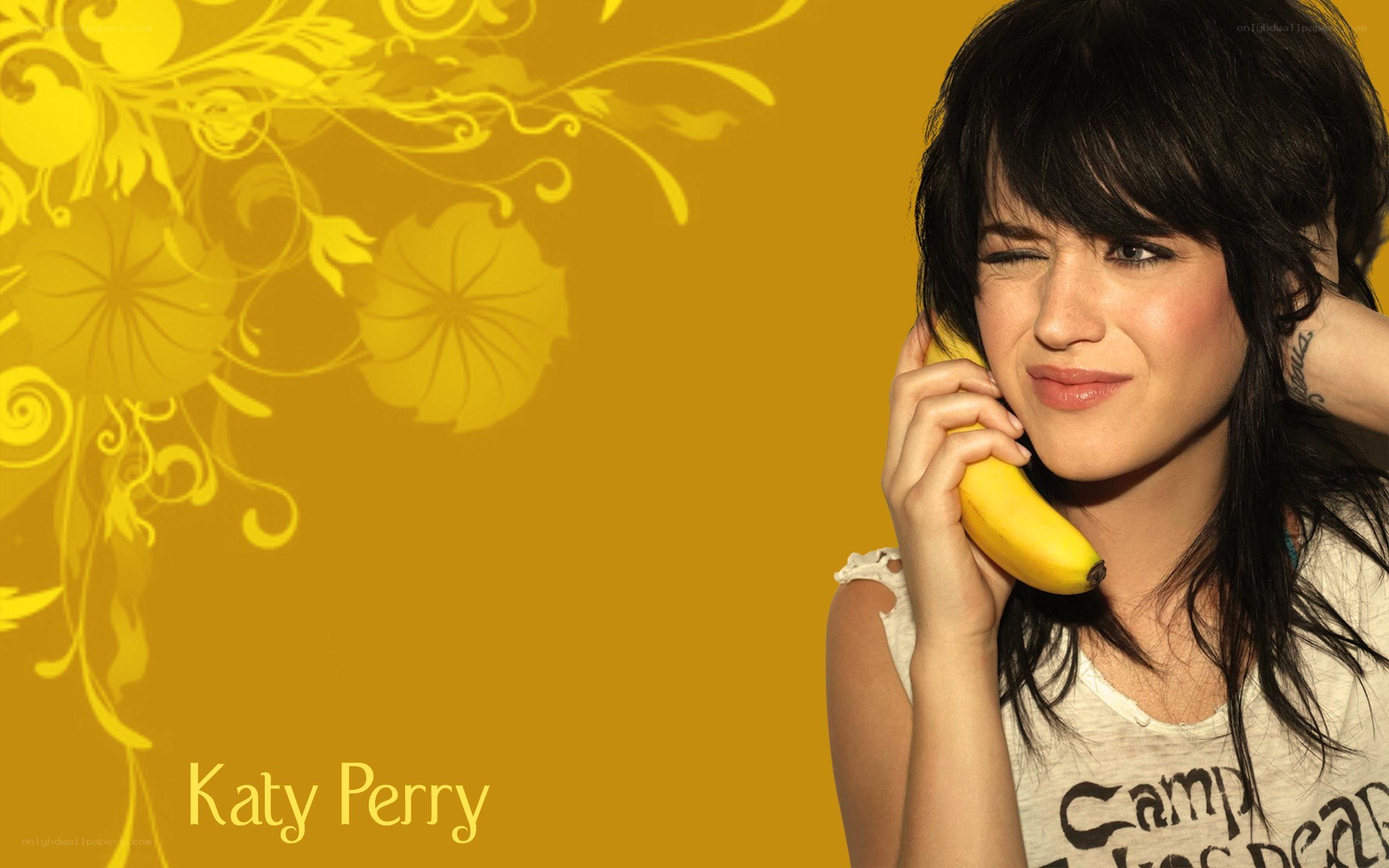 Katy Perry with banana