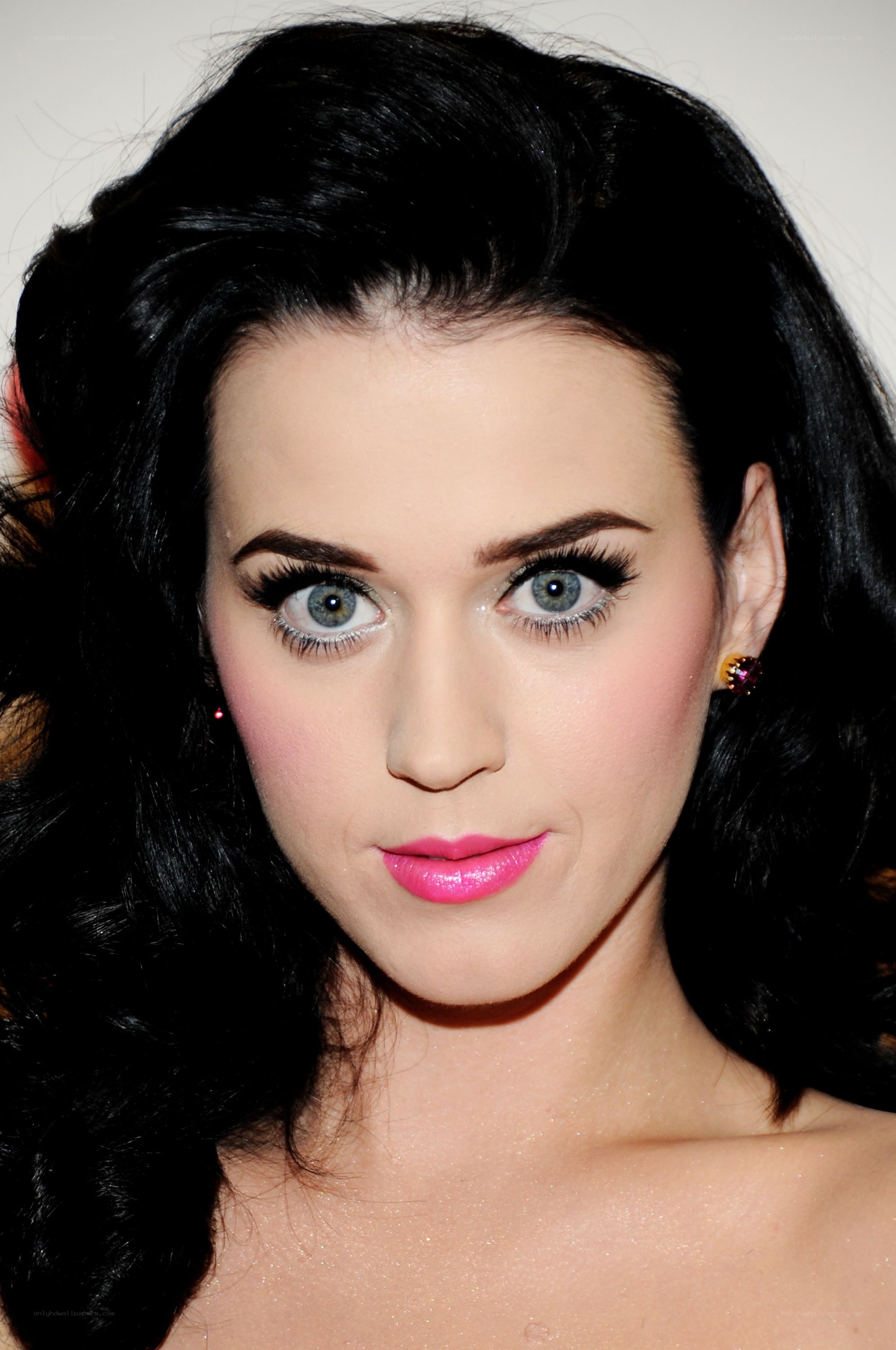 Katy Perry with pink lipstick