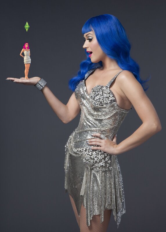 Katy Perry with Sims character