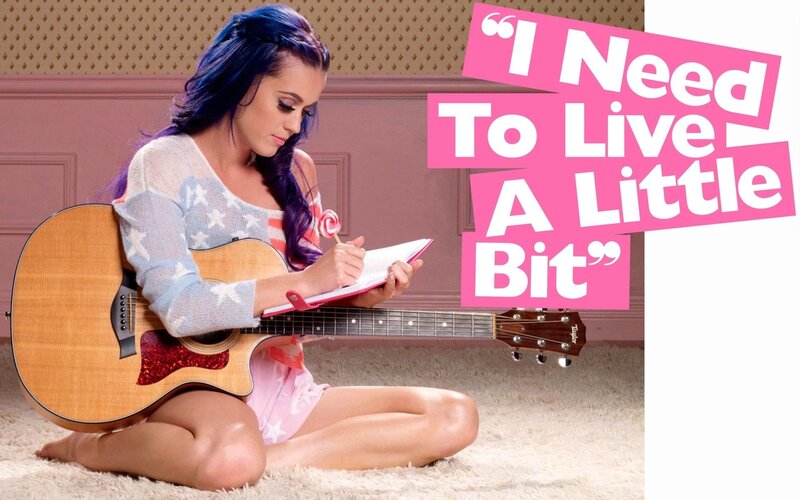Katy Perry writing lyrics