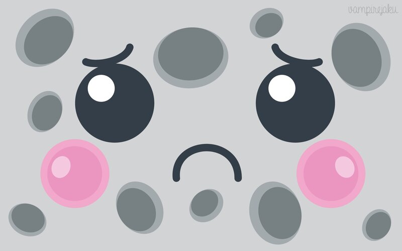 Kawaii Face with Bubbles