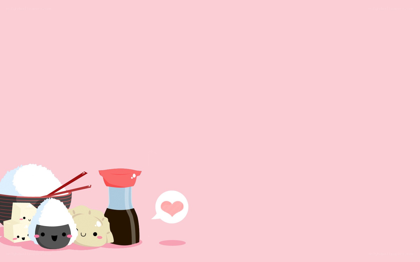 kawaii food characters