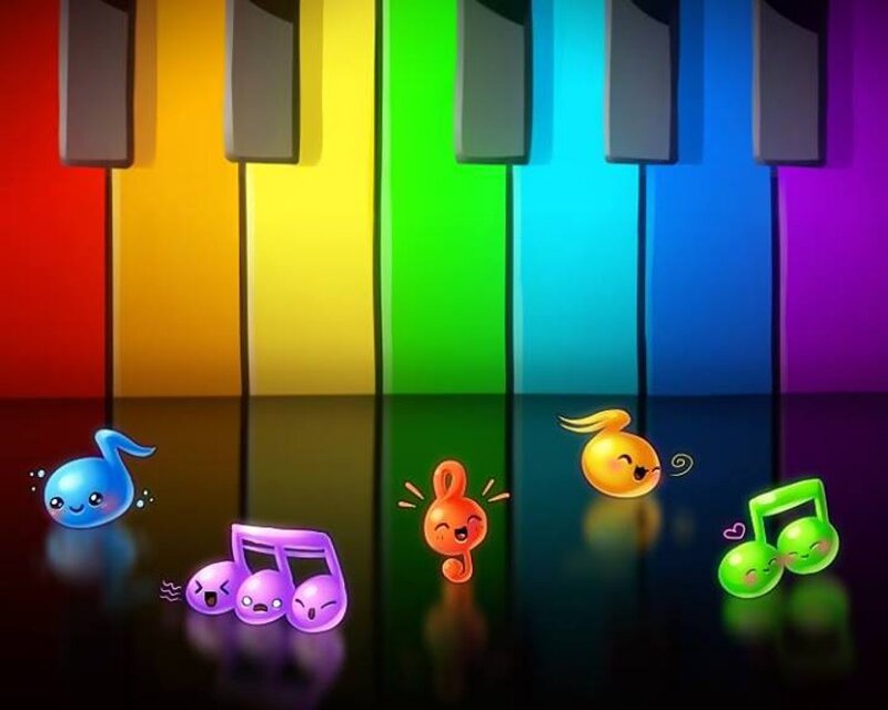 Kawaii Music Notes