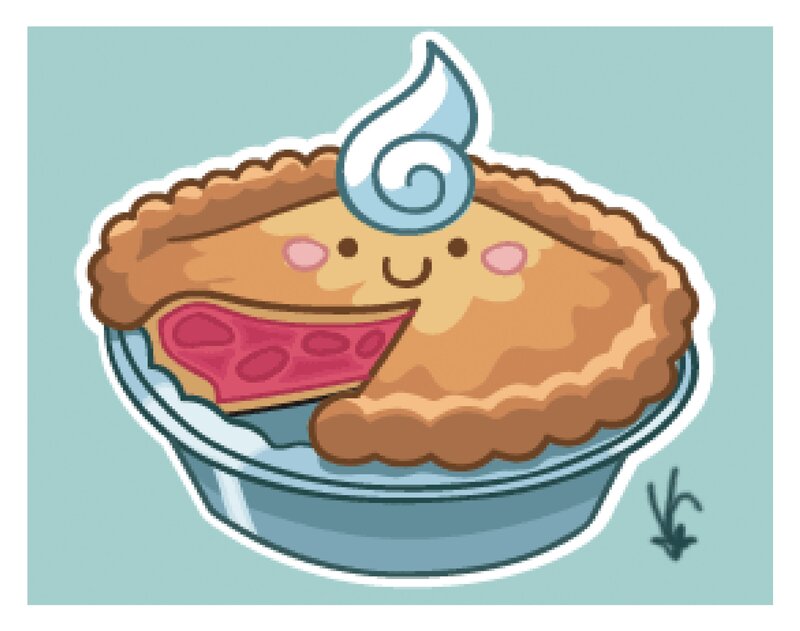 Kawaii Pie Character