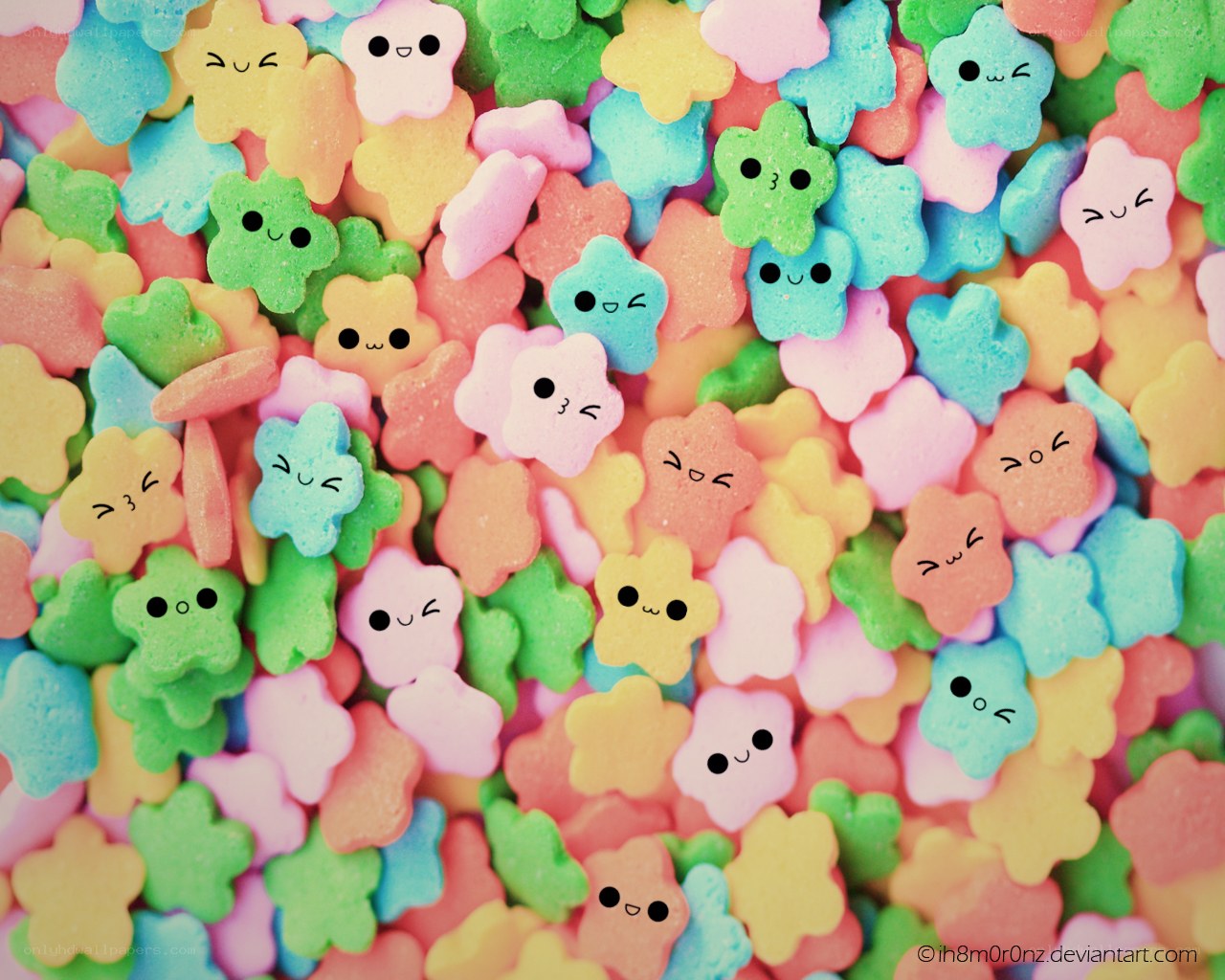 kawaii star-shaped candies