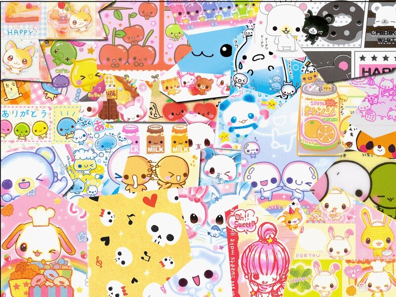 Kawaii Stickers Collage