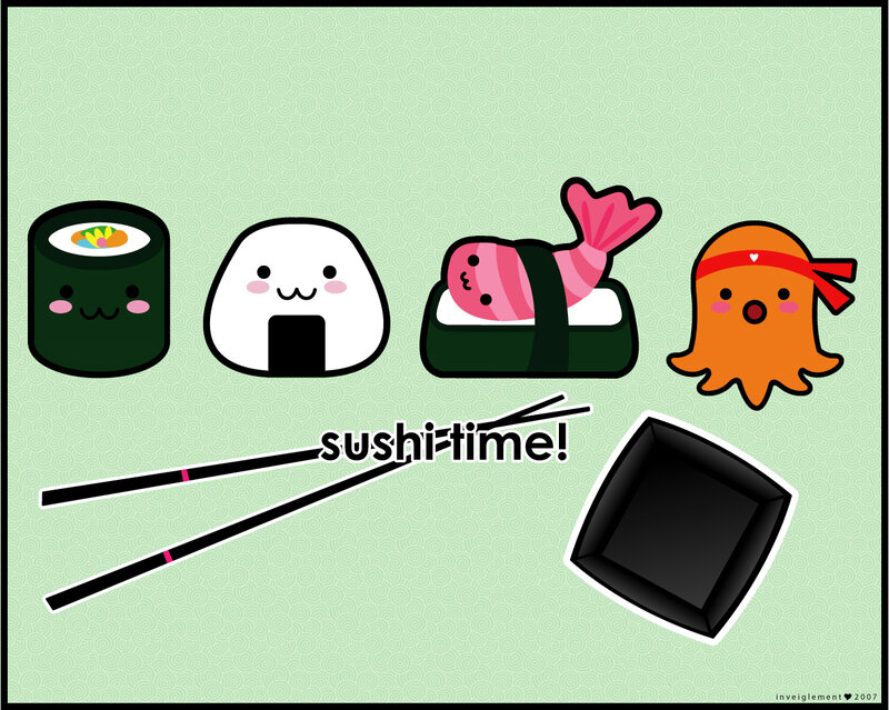 Kawaii Sushi Characters